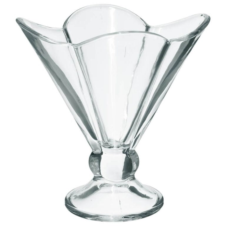 CLOVER GLASS ICE CREAM CUP X 6 in a Pack