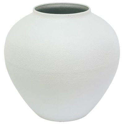 LOGAN MATT WHITE VASE 28CM
