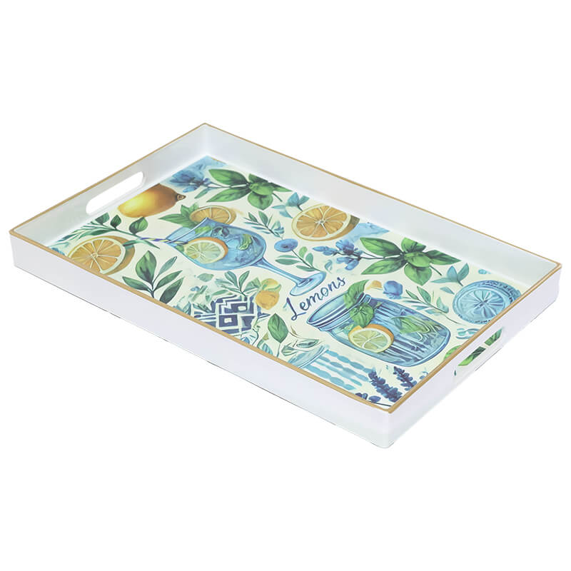 DECORATIVE RECTANGLE TRAY 40X26X4CM