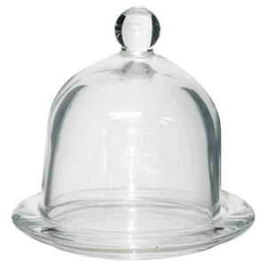 GLASS BUTTER DISH X 2 in a Pack