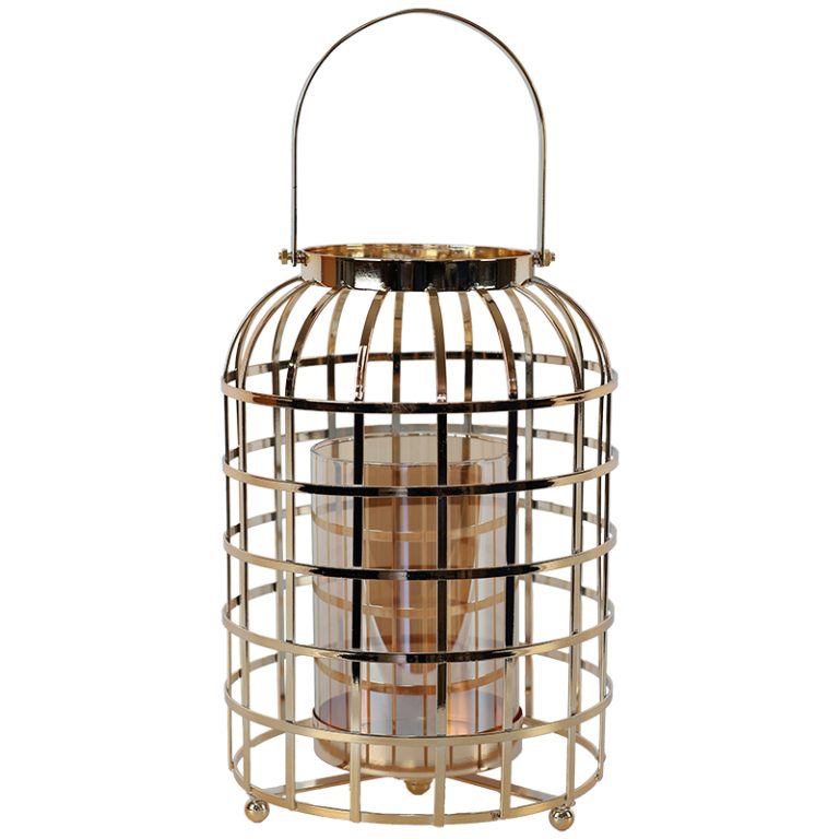 GOLD CAGE LANTERN