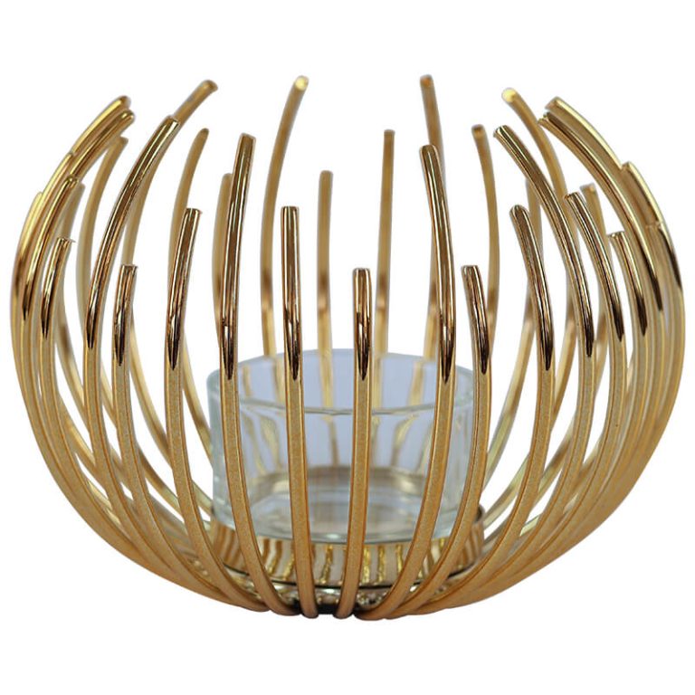 GOLD PIN CUSHION VOTIVE