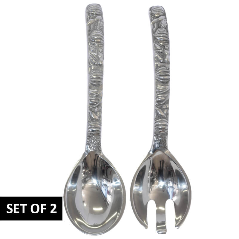 ALU HARVEST SALAD SERVER SPOONS SET of 2