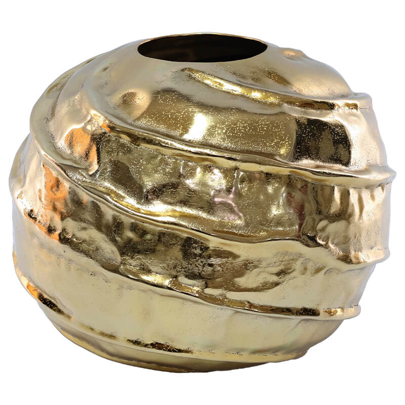 MBALA GOLD SPIRAL RND VAS
