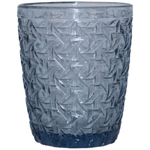 WEAVE BLUE TUMBLER GLASS X 6 in a pack