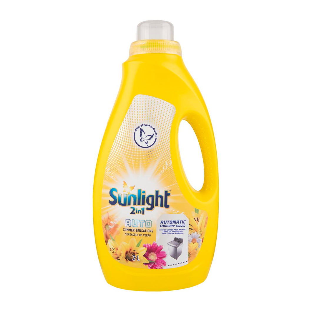 Sunlight Auto Liquid Detergent 2-in-1 Summer Sensation, 2Ltr