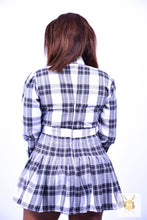 Load image into Gallery viewer, Black and White Plaid Dress - Short
