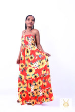 Load image into Gallery viewer, Sunflower Long Summer Dress

