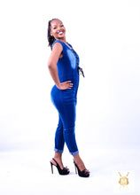 Load image into Gallery viewer, Lace Tie Front Long Jumpsuit
