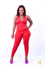 Load image into Gallery viewer, Red Openback Jumpsuit
