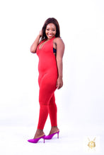 Load image into Gallery viewer, Red Openback Jumpsuit
