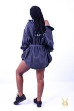 Load image into Gallery viewer, Sashes Slim Waist Jeans Coat Dress
