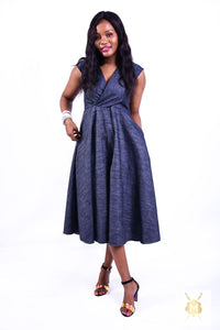 Knee Length Jean Dress