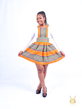Load image into Gallery viewer, Playful Open Back Flare Tshivenda Nwenda Dress
