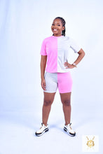 Load image into Gallery viewer, Casual Colourful Print T-Shirt and Short Tights
