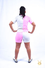 Load image into Gallery viewer, Casual Colourful Print T-Shirt and Short Tights
