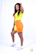 Load image into Gallery viewer, Casual Colourful Print T-Shirt and Short Tights
