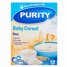 PURITY BABY CEREAL RICE
