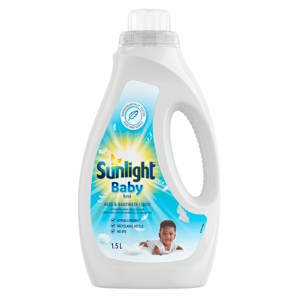 Sunlight Auto Washing Liquid Fabric Softener 2-in-1 Summer Sensation, 1.5Ltr